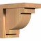 Ekena Millwork Alpine Smooth Corbel w/Backplate, Western Red Cedar, 5 1/2"W x 8"D x 8"H COR06X08X08ALP01SWR - alternate 1